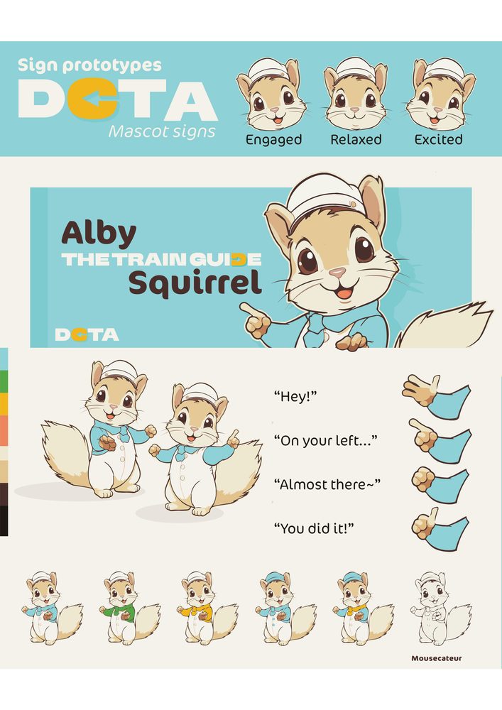 DCTA mascot signs