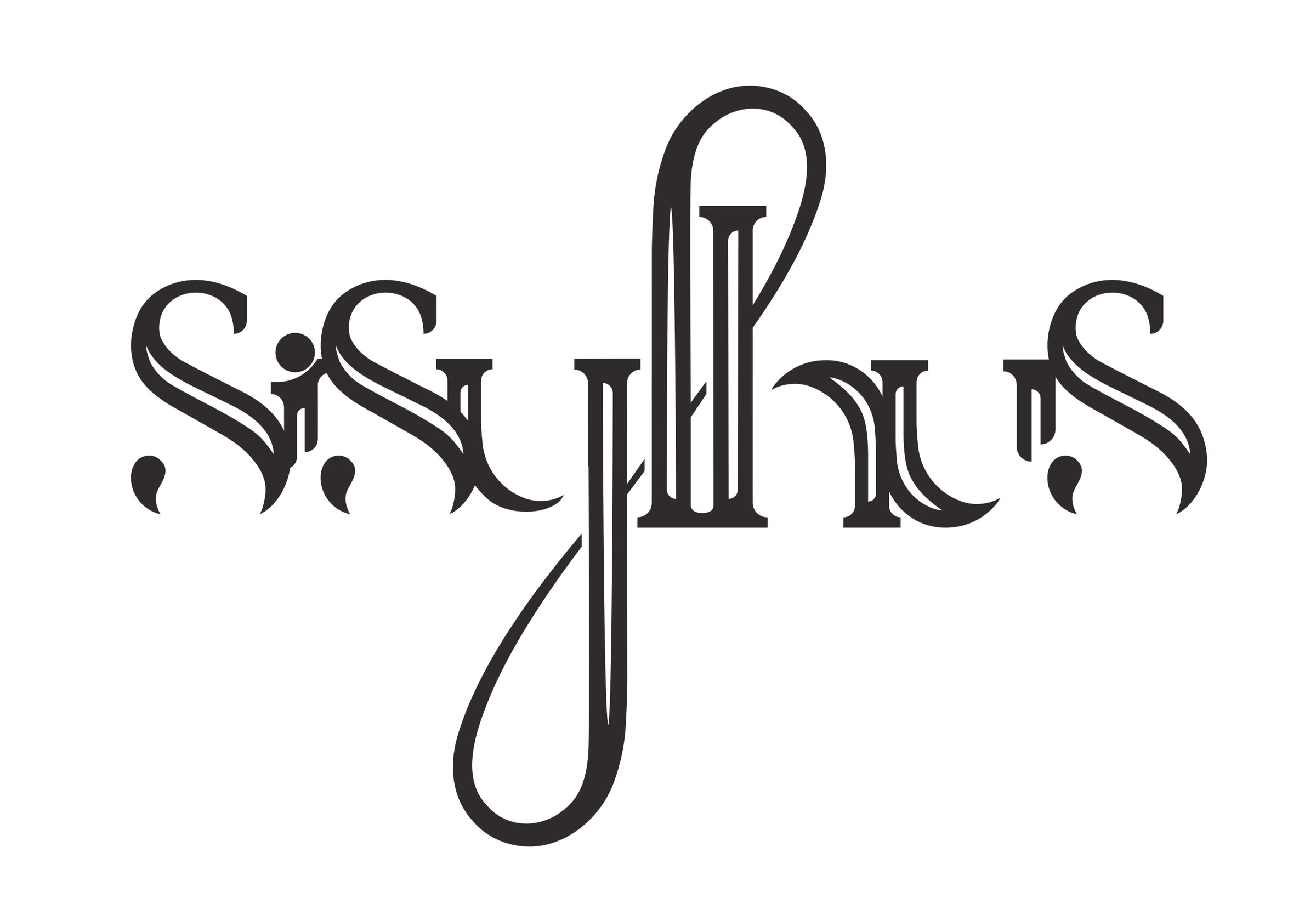 Sisyphus, custom lettering